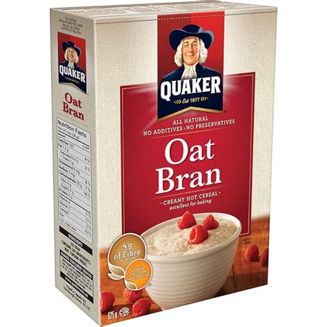 Quaker Oat Bran Hot Cereal With Fiber And Protein 16 Oz