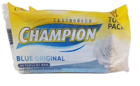 Champion Detergent Bar Soap Todo Pack Blue Original 24 Pieces Single
