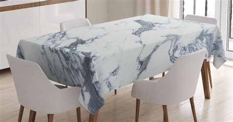 Marble Tablecloth Antique Marble Textured Ocean Style Organic Granite