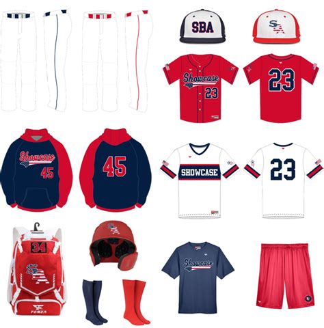 Showcase Baseball Academy Baseball Uniforms Package 3