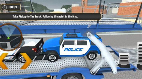 Us Police Car Transport Games Police Car Youtube