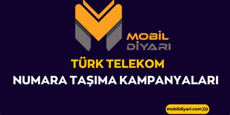 T Rk Telekom Numara Ta Ma Kampanyalar Mobil Diyar