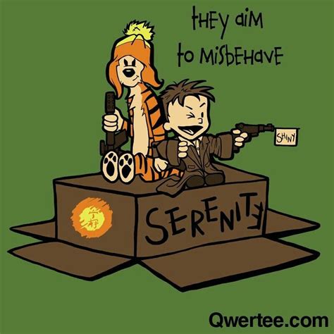 Calvin And Hobbes Meet Firefly Calvin And Hobbes Geek Gear Geek Art