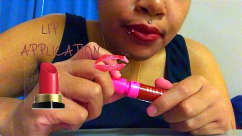 Asmr Lipglosslipstick Application Video Xd Even Worse Sniffles