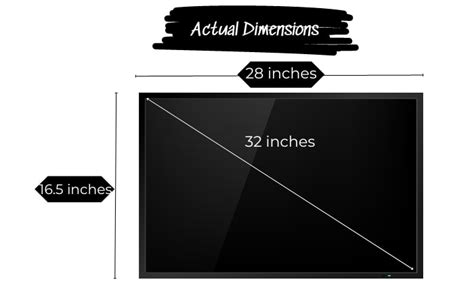 32 Inch Tv Dimensions Width Height And Depth