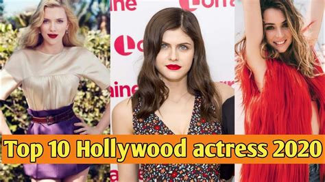 Top 10 Most Beautiful Hollywood Actresses 2020 Gorgeous Hollywood