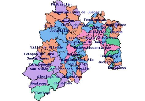 Mapa Del Estado De Mexico Con Municipios