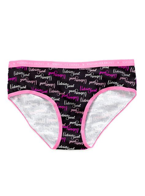 Victoria S Secret Hiphugger Panty In Multicolor Vs Black Logo Lyst