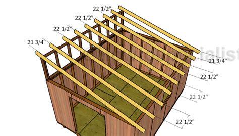 12x16 Lean To Shed Roof Plans Howtospecialist How To Build Step By