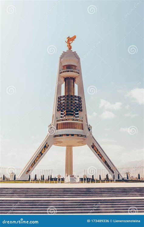 Ashgabat Turkmenistan October Monument Of Neutrality