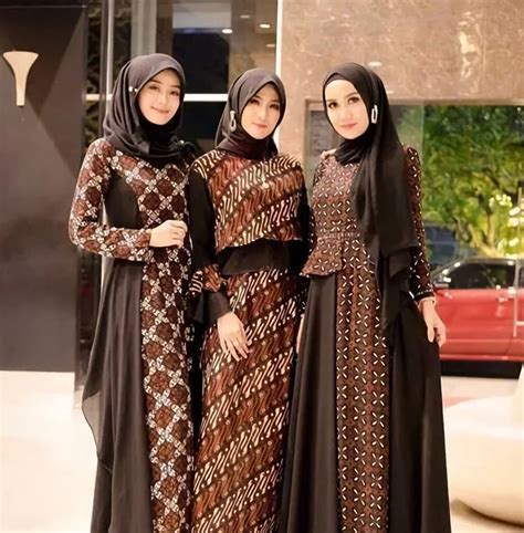 Model Baju Gamis Kombinasi Batik Homecare24
