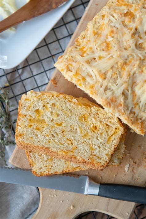 Quick Cheese Bread Savory Cheesy Loaf Bread In Minutes