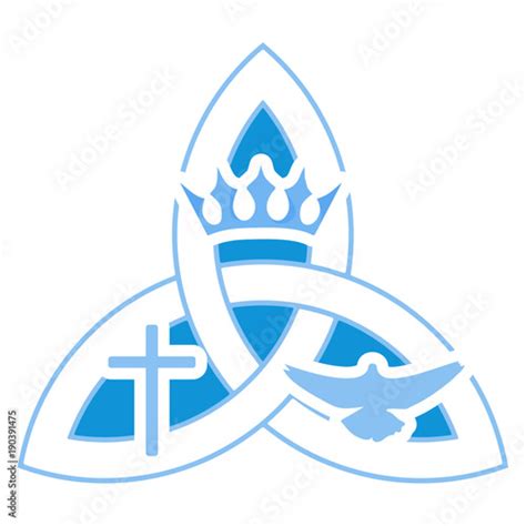 Vector Illustration For Christian Community Holy Trinity Trinity