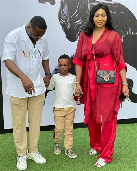 Ubi Franklin And His Ex Wife Lilian Esoro Reunite For Their Sons Th
