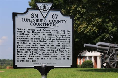 Lunenburg County Courthouse Historical Marker