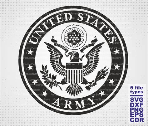 Us Army Emblem Svg Us Army Emblem Svg Cut Symbol Us Army Etsy