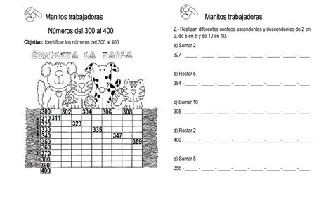 Numeros Del 300 Al 400 Loyen