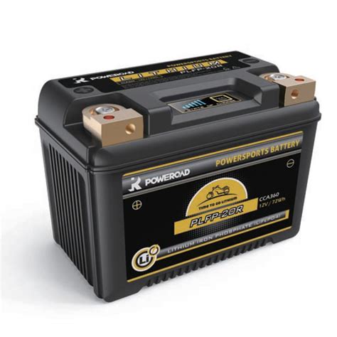 Shop for replacement motorcycle batteries here today at cycle gear. Poweroad YPLFP20R Lithium Motorcycle Battery