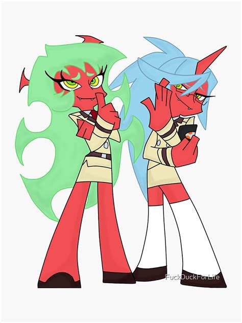 Panty And Stocking With Garterbelt Scanty Kneesocks Sticker For