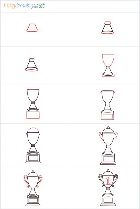 How To Draw A Trophy Step By Step 11 Easy Phase