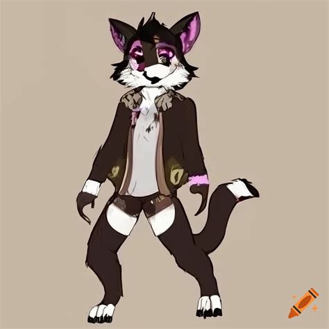 Full Body Furry Anthro Character Design On Craiyon