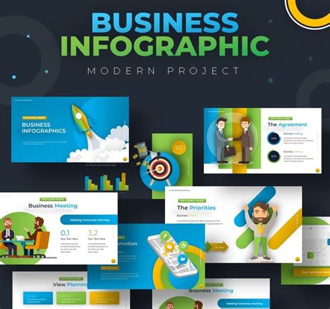 Business Infographic Powerpoint Template Templatemonster