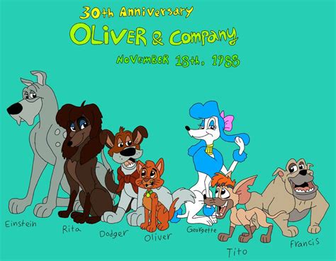 30th Anniversary Oliver And Company By Isaacthemerpupdrawer On Deviantart