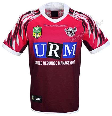 The team colours are maroon and white, while their namesake and logo is the sea eagle. Manly Sea Eagles 2018 NRL Women in League Jersey Mens ...