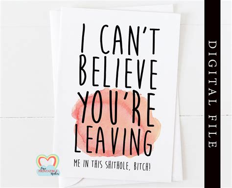 Goodbye Card Printable Coworker Leaving Card Instant Download Etsy Sexiezpix Web Porn