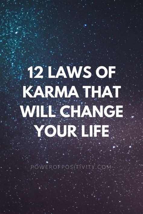 12 Laws Of Karma That Will Change Your Life In 2020 Law Of Karma 12