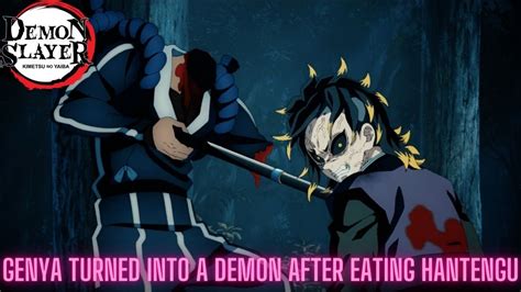 Genya Turned into A Demon after Eating Hantengu Demon Slayer S3EP5 Eng