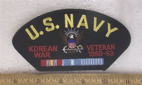 Us Navy Korean War Veteran 1950 53 Embroidered Patch War