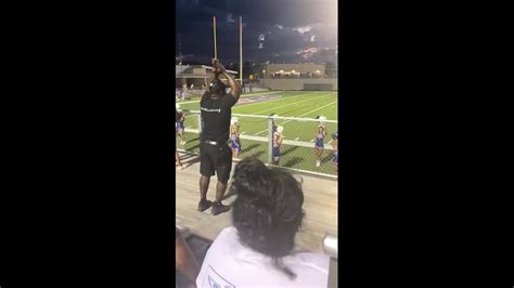 Father Of High School Cheerleader Imitates Her Dance Routine During Game