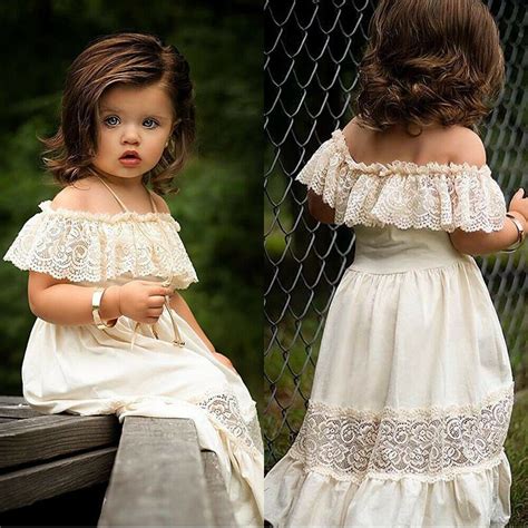 Baby Girl Summer Dress Off Lace Flower Dress Party Formal Summer Formal