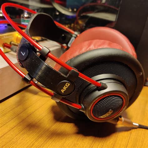 Massdrop X Akg K7xx Red Edition Audiophile Headphones Open Back