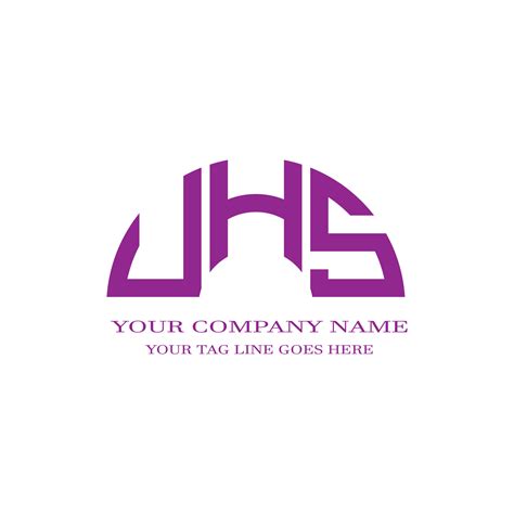 Uhs Letter Logo Creative Design With Vector Graphic 8467675 Vector Art