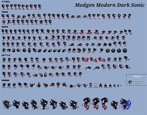 Modgen Modern Dark Sonic Sprite By Darksonicvgbv On Deviantart