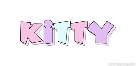 The design of this work is god exist in the machine. Kitty Logo | Free Name Design Tool from Flaming Text