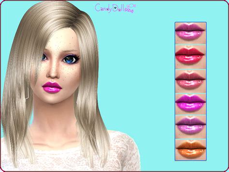 Candydoll Shiny Cute Lipgloss By Divadelic06 At Tsr Sims 4 Updates
