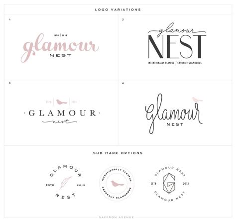 Logo Website Design Glamour Nest Interior Design