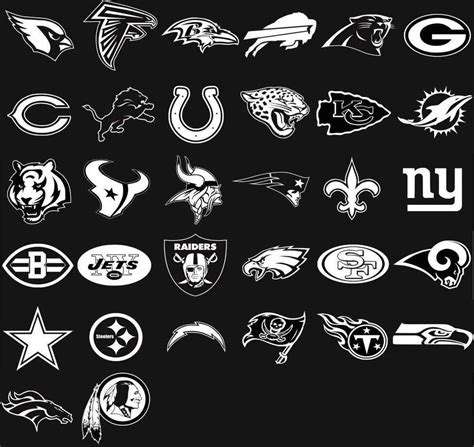 Team Football Nfl Logos Decals Many Sizes And Colors 7 Year Life 100