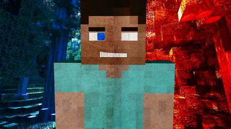 Steve Is Herobrine Minecraft Wallpaper By Alpinesgraphics On Deviantart
