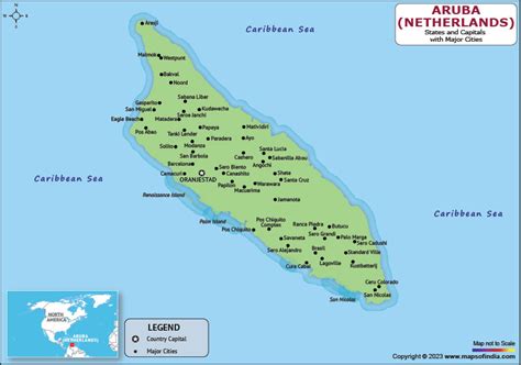Aruba Map Hd Political Map Of Aruba To Free Download