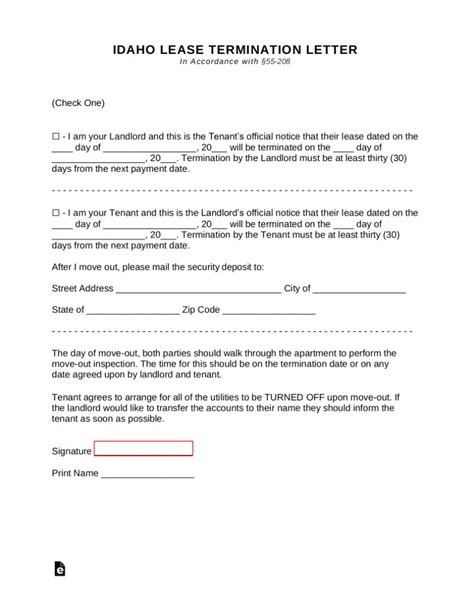 30 Day Notice To Landlord Sample Letter Free Sample Example And Format