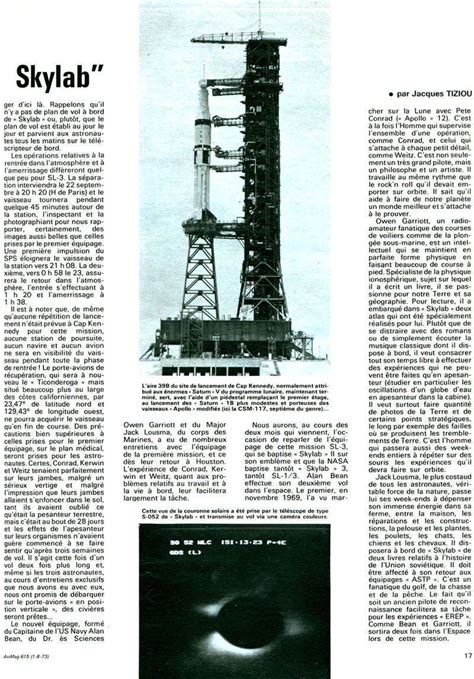 14 Mai 1973 Skylab Seule Station Spatiale Américaine Page 2