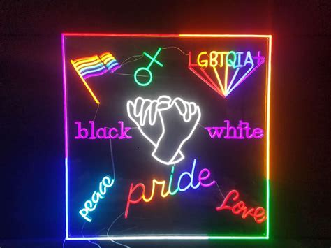 Lgbtqia Neon Black Lives Matter Neon Pride Neon Sign Wall Etsy
