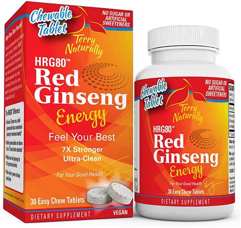 red ginseng energy hrg80™ easy chew tablets 30 ct to your health
