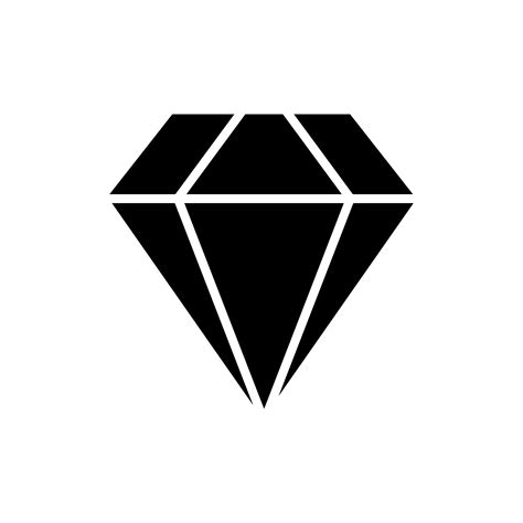 Cut File Diamond Clipart Diamond Png Cricut Silhouette Diamond Cut File