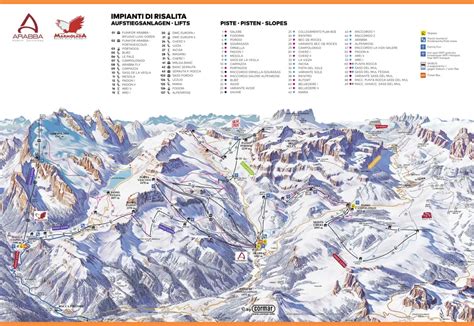 Arabba Marmolada Piste Map Ski Maps And Resort Info Pistepro