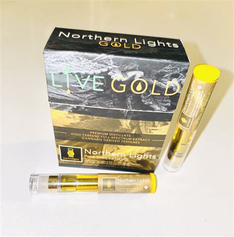 Live Gold 1 Gram Carts Northern Lights Indica Concentrate